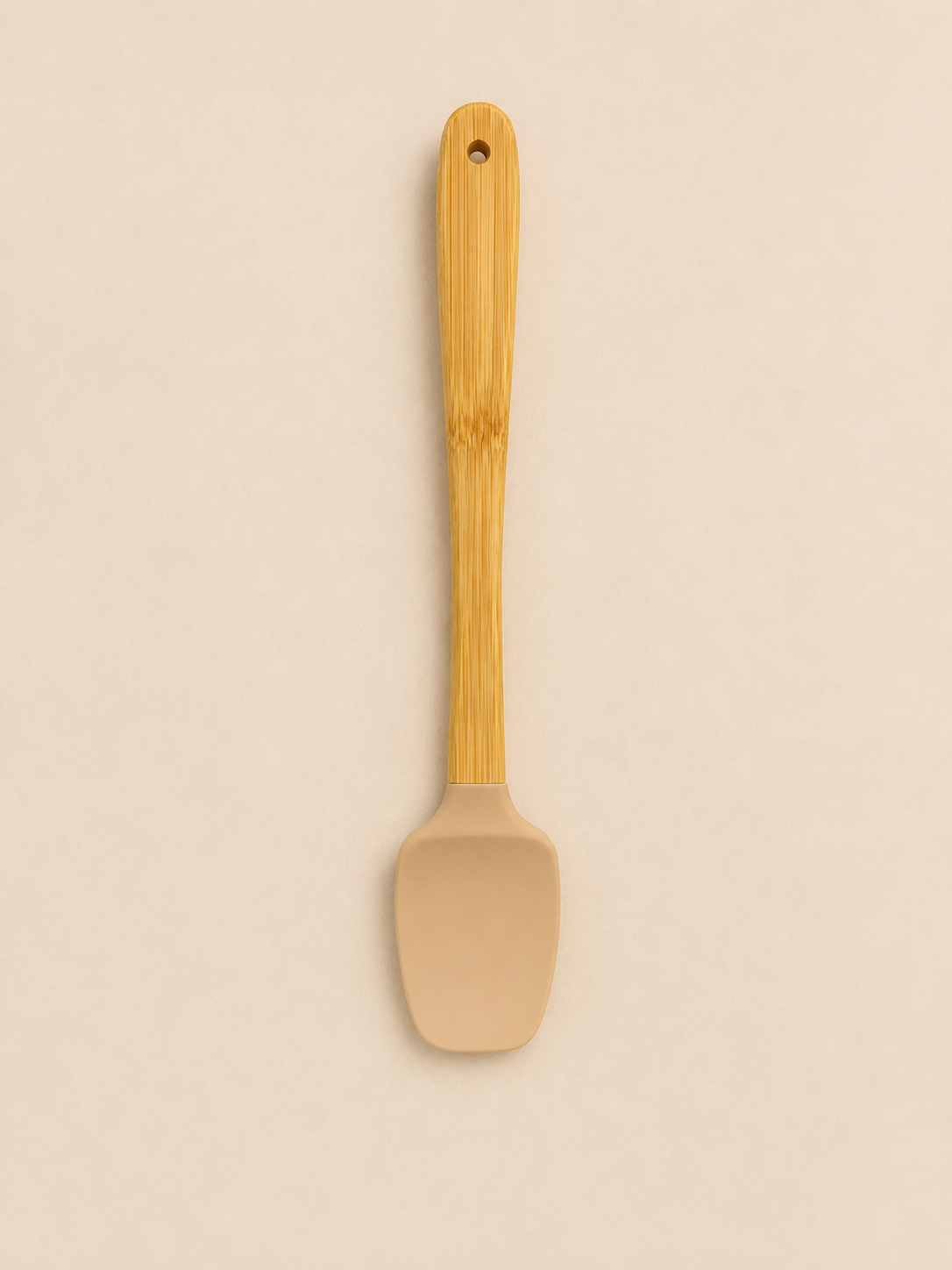 Vialora Home 5 Parça Mini Bambu Saplı Silikon Mutfak Gereçleri Seti | Spatula, Fırça ve Kazıyıcı Seti