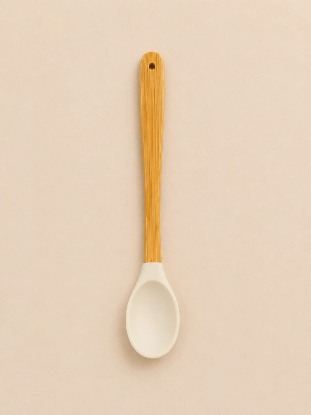 Vialora Home 5 Parça Mini Bambu Saplı Silikon Mutfak Gereçleri Seti | Spatula, Fırça ve Kazıyıcı Seti