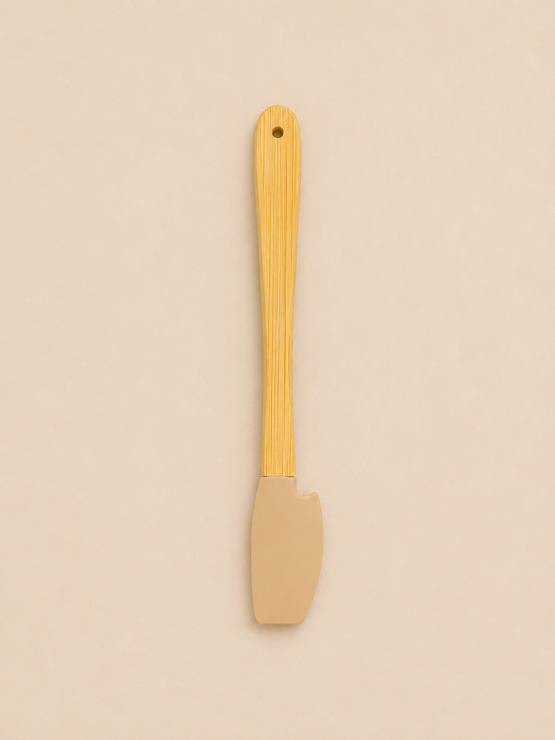 Vialora Home 5 Parça Mini Bambu Saplı Silikon Mutfak Gereçleri Seti | Spatula, Fırça ve Kazıyıcı Seti