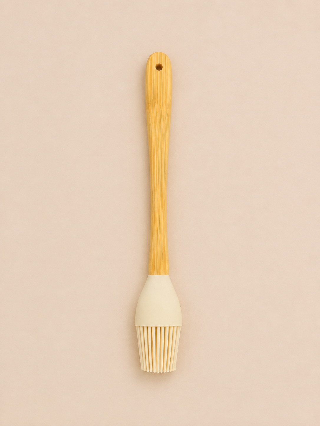 Vialora Home 5 Parça Mini Bambu Saplı Silikon Mutfak Gereçleri Seti | Spatula, Fırça ve Kazıyıcı Seti