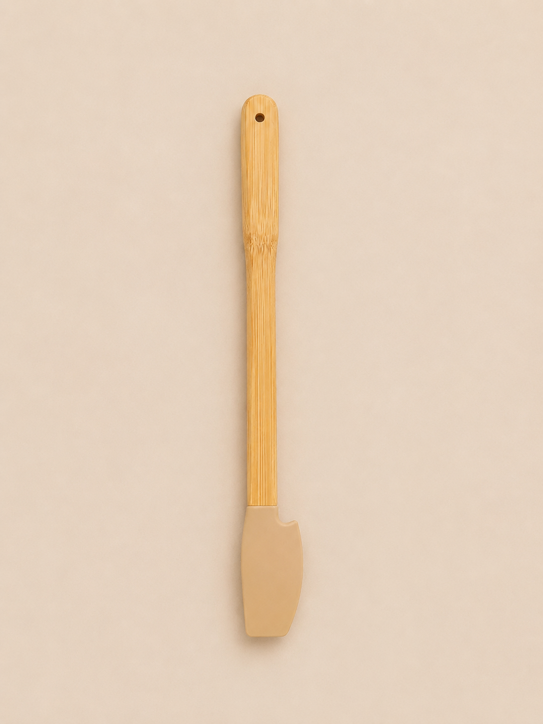 Vialora Home 5 Parça Mini Uzun Bambu Saplı Silikon Mutfak Gereçleri Seti | Spatula, Fırça ve Hamur Kazıyıcı