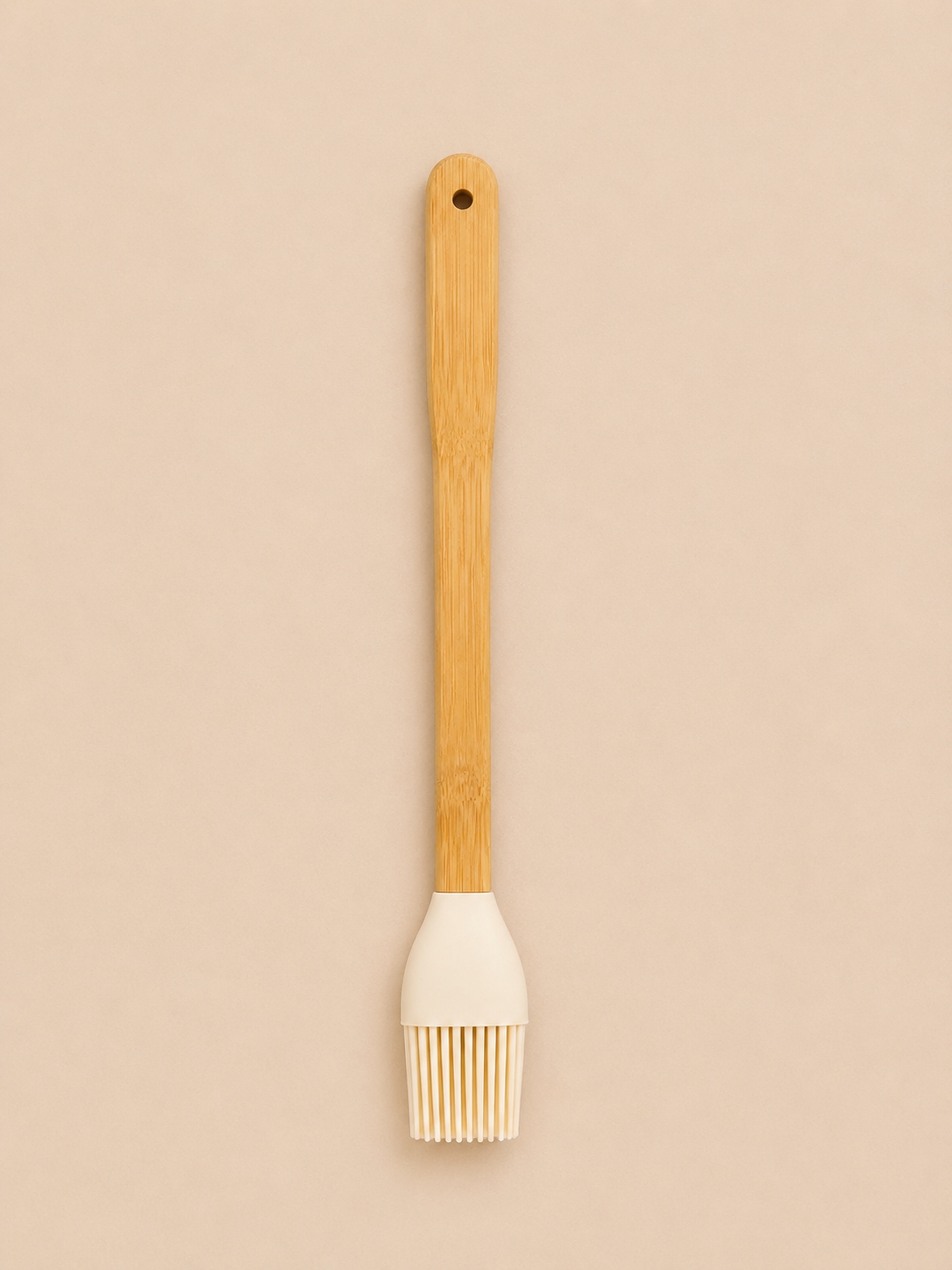 Vialora Home 5 Parça Mini Uzun Bambu Saplı Silikon Mutfak Gereçleri Seti | Spatula, Fırça ve Hamur Kazıyıcı