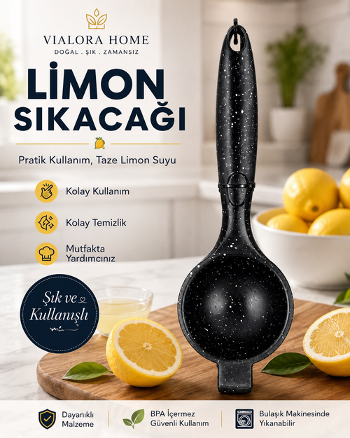 Vialora Home Pratik Limon Sıkacağı